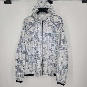 ‎Champion Women's White Printed Lightweight Jacket Full Zipper Size XL